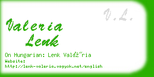 valeria lenk business card